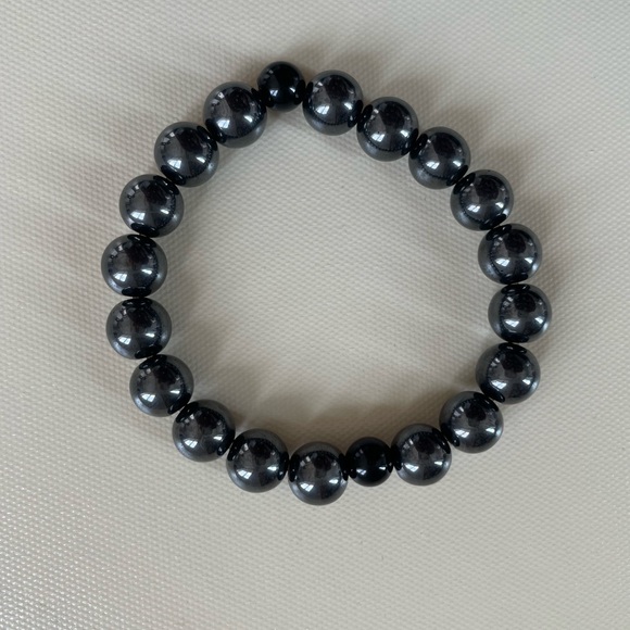 Hematite and Carnelian bracelet - Picture 2 of 3